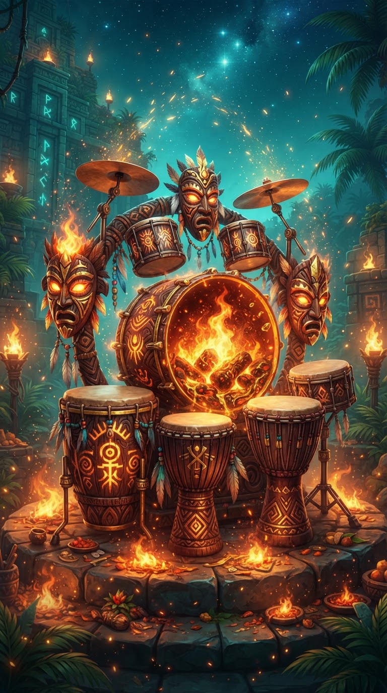 Mighty Drums pokie cover